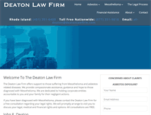 Tablet Screenshot of deatonlawfirm.com